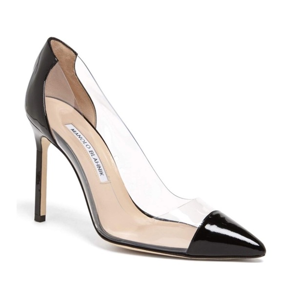 manolo blahnik pvc pumps